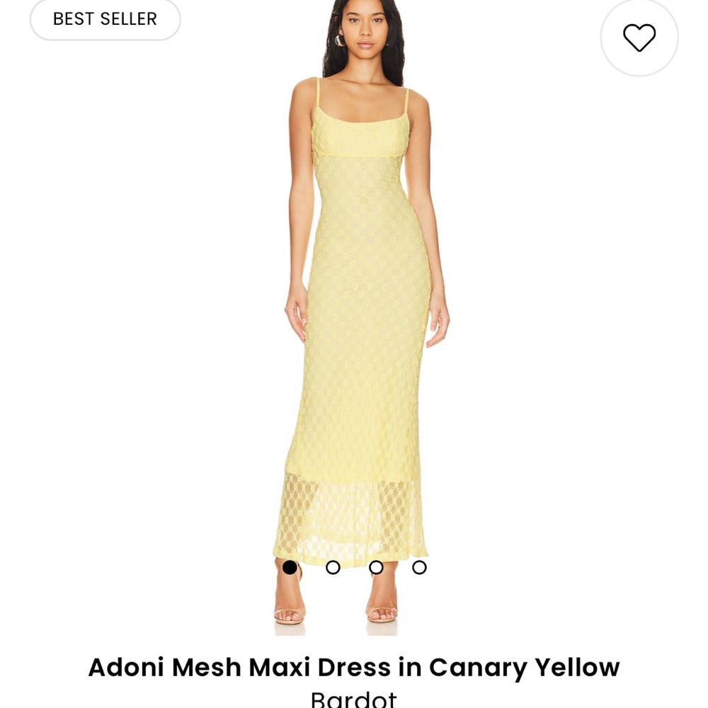 Yellow maxi dress